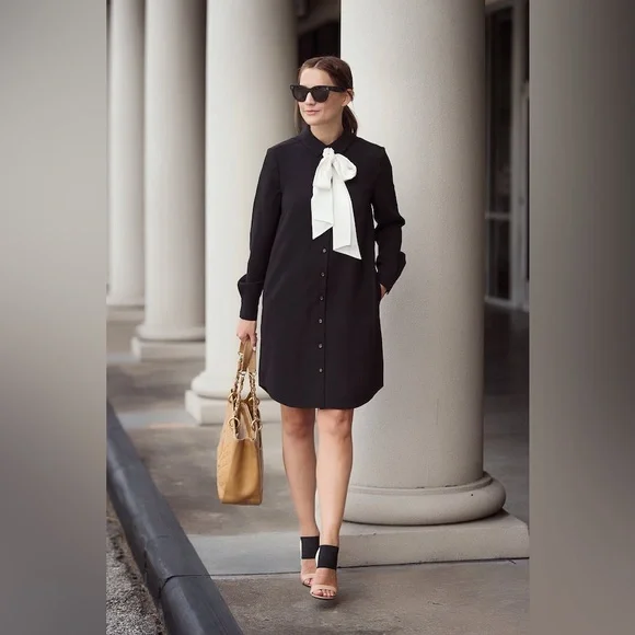 kate spade Dresses Kate Spade New York Griffin Bow Tie Shirt Dress Poshmark